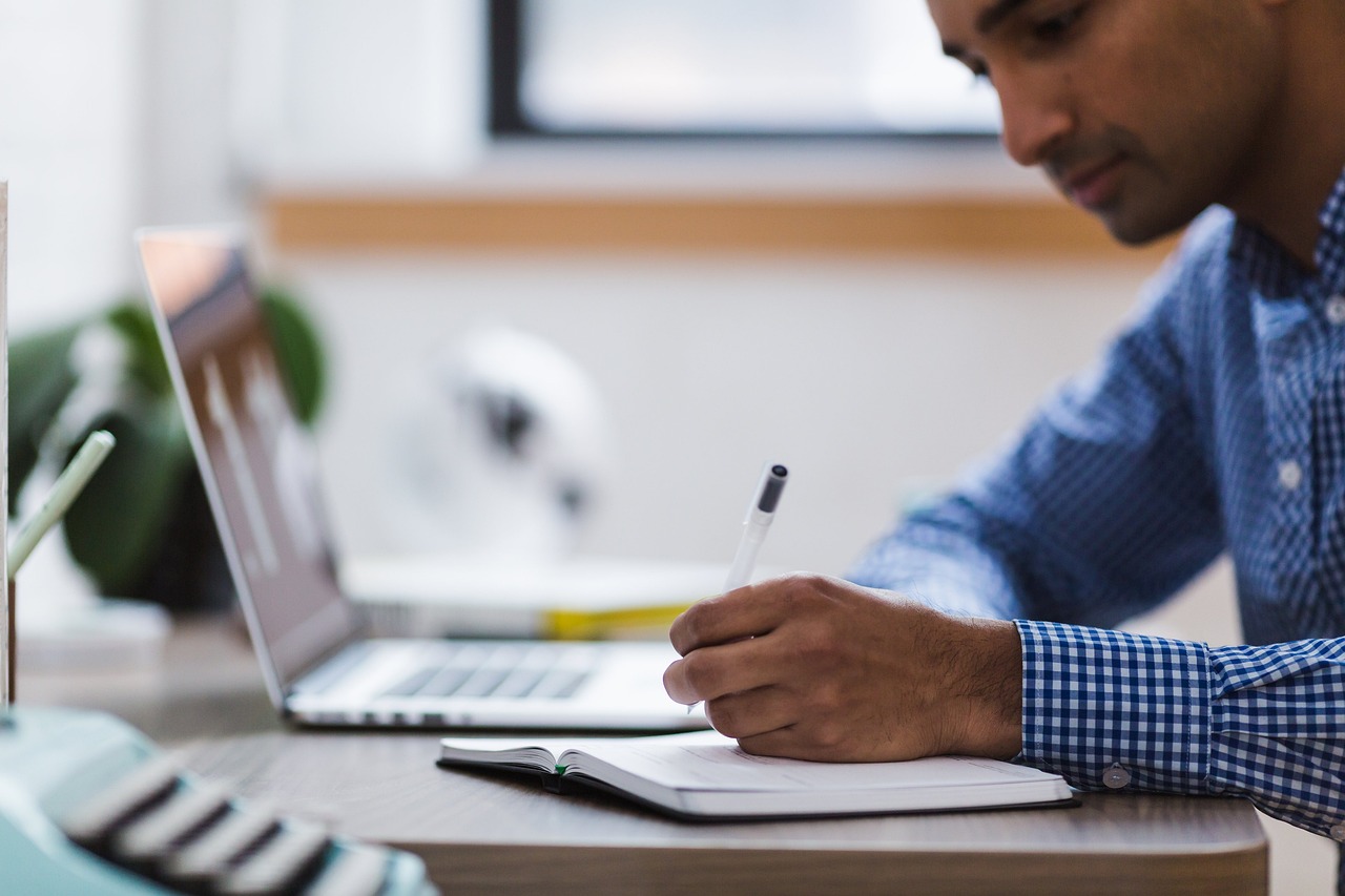 man and laptop